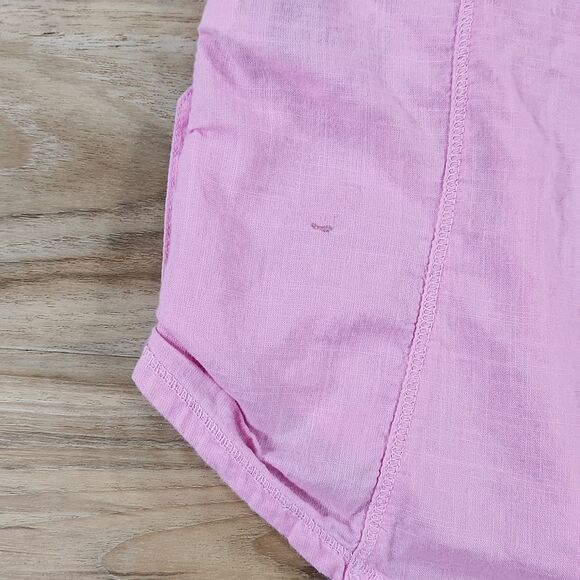 🐞Columbia Pink Camp Henry Buttoned Short Sleeve Top Medium - Picture 16 of 16